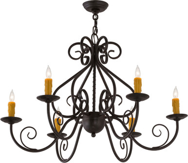 2nd Ave. 160446 Jenna Traditional Chestnut Textured Chandelier Lighting ...