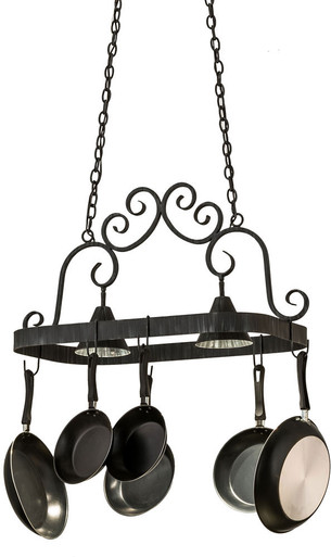 2nd Ave. 166119 Elana Traditional Antique Iron Gate Pot Rack - 2ND-166119