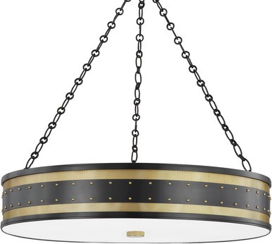 Hudson Valley 2230-AOB Gaines Aged Old Bronze Drum Pendant Lamp - HUD ...