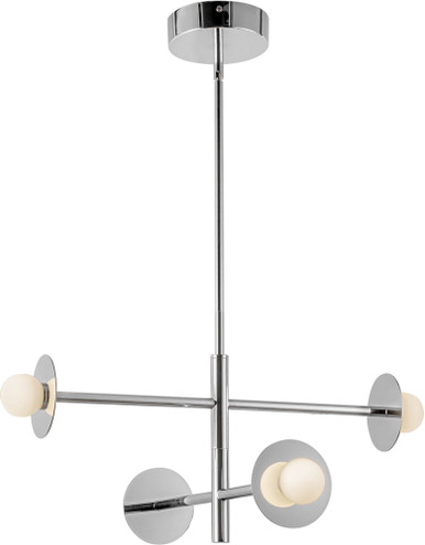 Kuzco CH15504-CH-UNV Elixir Modern Chrome LED Mini Lighting Chandelier ...