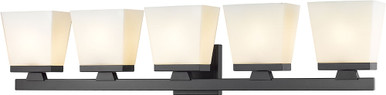 Z-Lite 1937-5V-MB Astor Matte Black 5-Light Lighting For Bathroom - ZLT ...