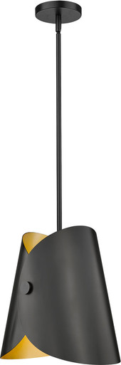Z-Lite 1951P11-MB Salone Contemporary Matte Black Mini Hanging Pendant ...
