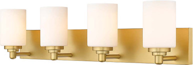 Z-Lite 485-4V-BG Soledad Brushed Gold 4-Light Bathroom Light Sconce ...
