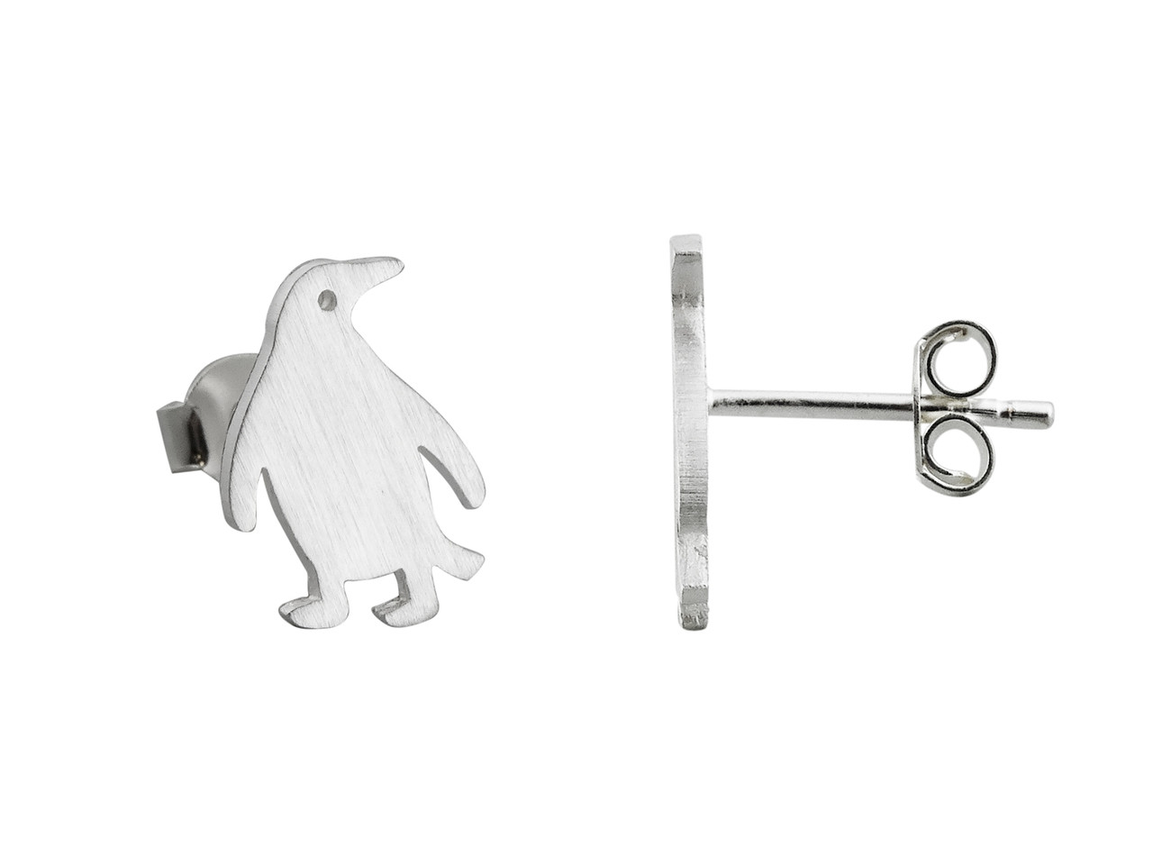 penguin stud earrings