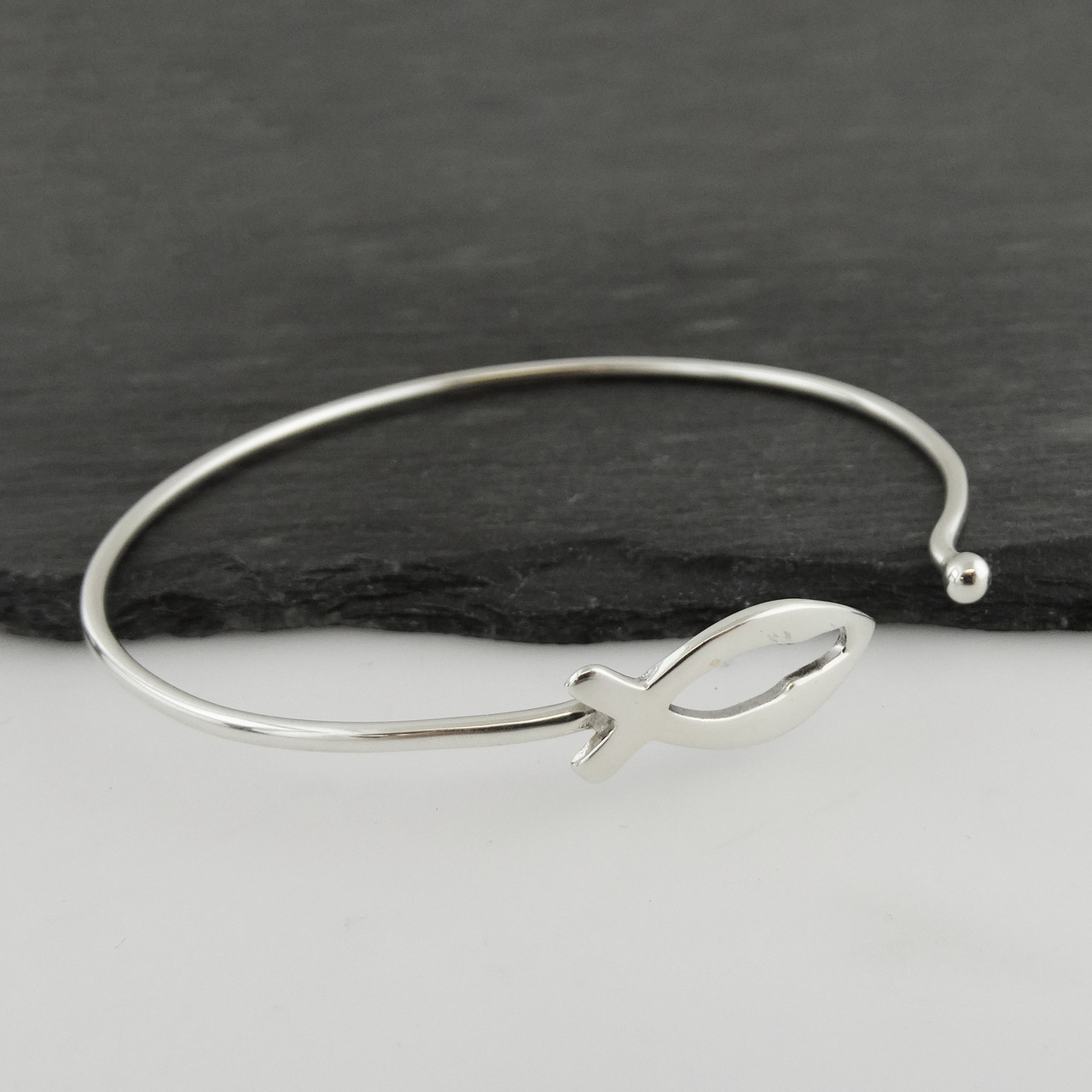 Christlicher Fisch ICHTHYS Sterling Silber Anhänger - 19,99 EUR
