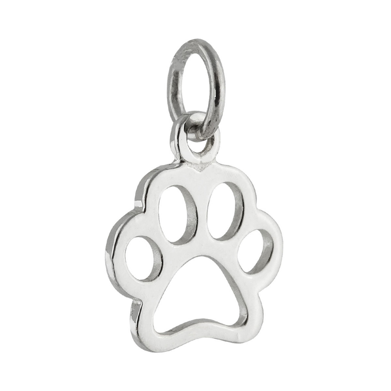 CLEARANCE Paw Charms Round Animal Charms (3pcs) (21mm x 28mm / Tibetan  Silver) Pet Cat Dog Charms Animal Pendant Bracelet Earrings Zipper Pulls  CHM421