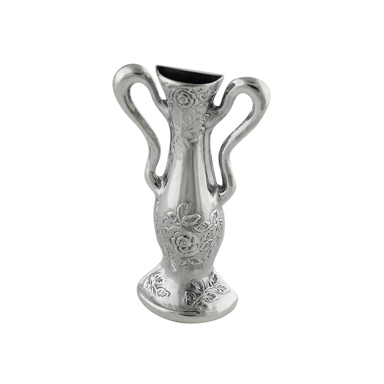 Antique Replica Flower Vase Lapel Pin 925 Sterling Silver Reo