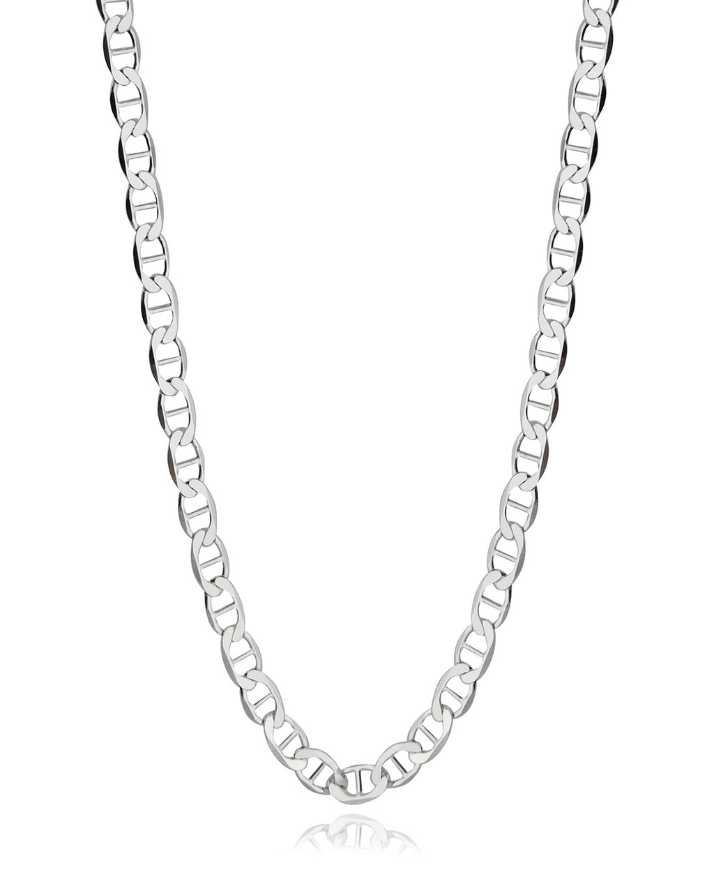 4.2mm Flat Marina or Mariner Chain - 925 Sterling Silver