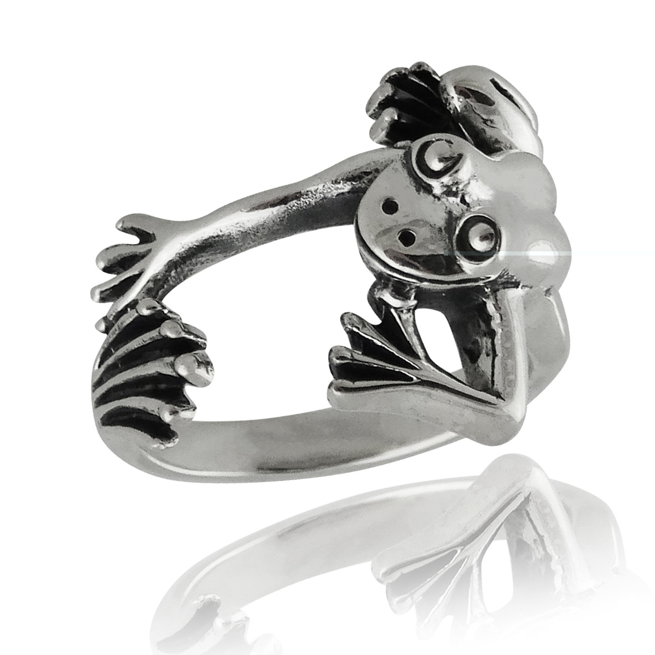 Frog Ring - 925 Stering Silver