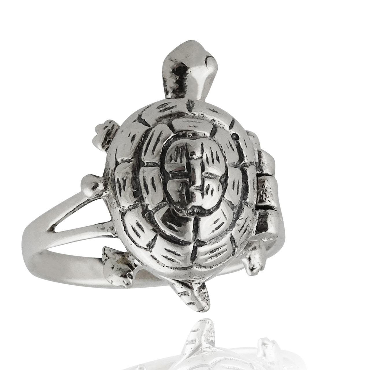 Three Turtles Ring – Super Silver