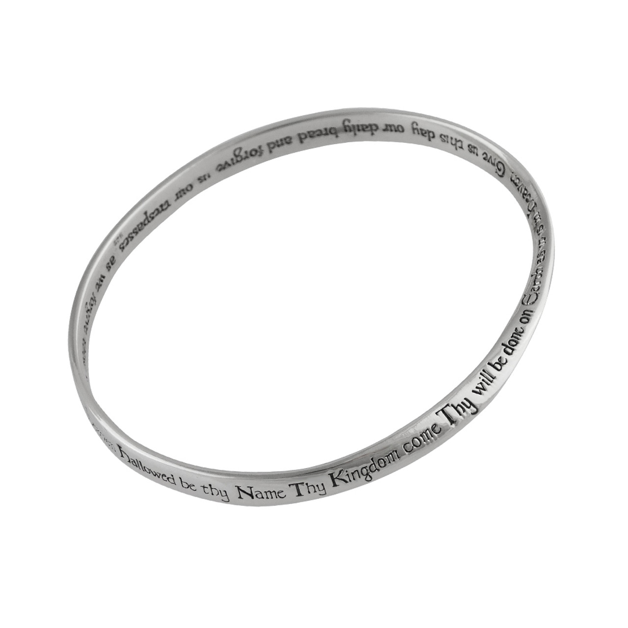 The Lord's Prayer Mobius Bracelet in Sterling Silver | REO Company