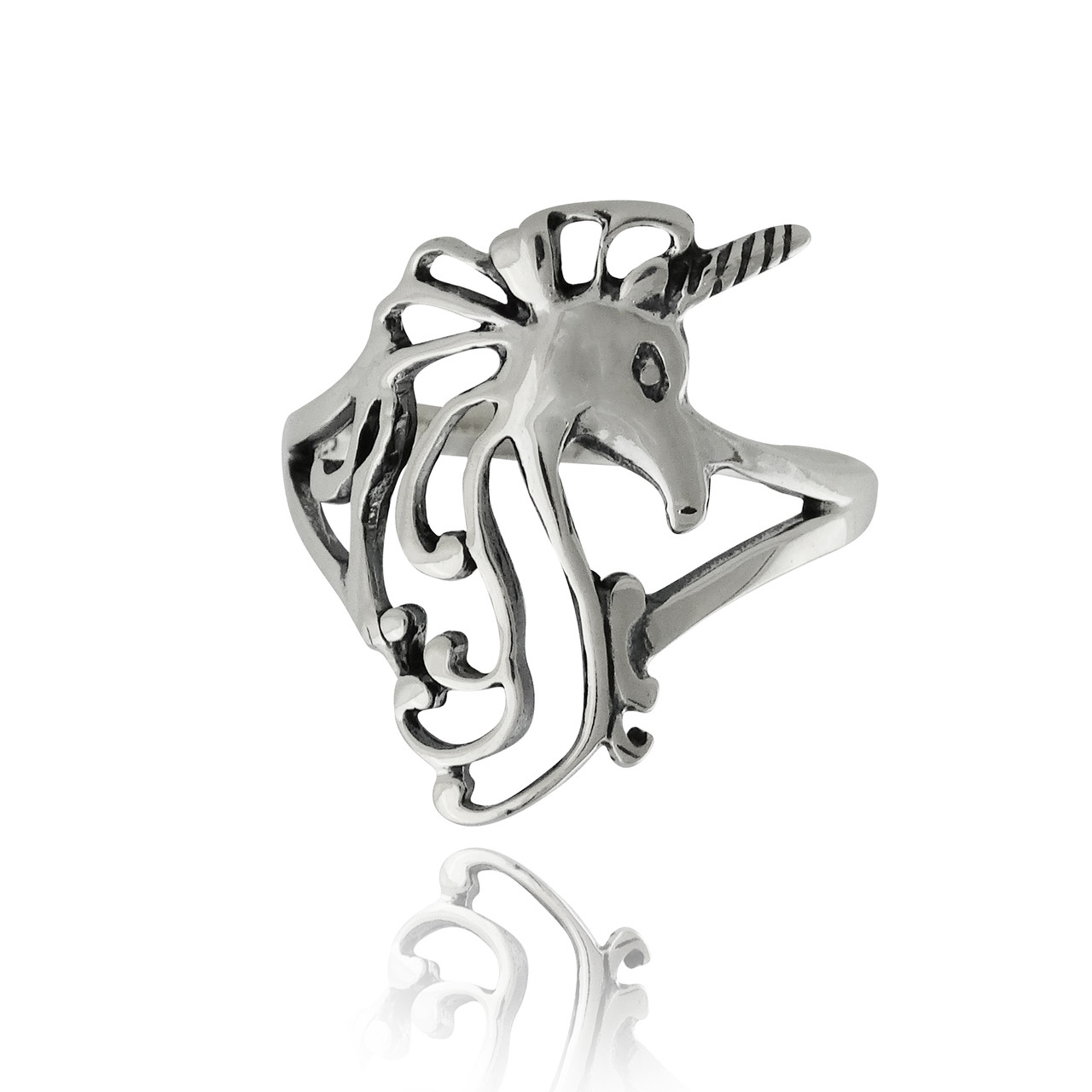 Unicorn Ring in 925 Sterling Silver REO Company