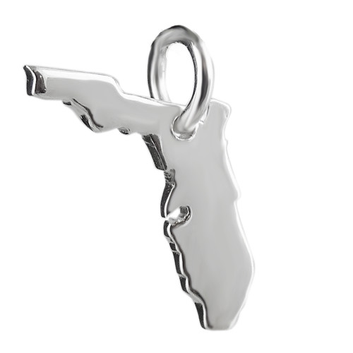 Florida State Charm - 925 Sterling Silver