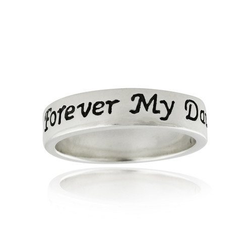 Forever My Daughter Engraved Ring - 925 Sterling Silver Forever My Daughter Engraved Ring - 925 Sterling Silver