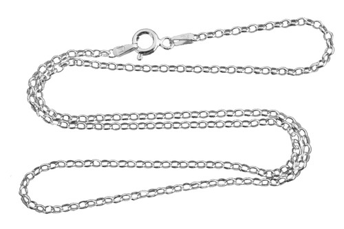 2.1mm Rolo Chain Necklace - 925 Sterling Silver 2.1mm Rolo Chain Necklace - 925 Sterling Silver