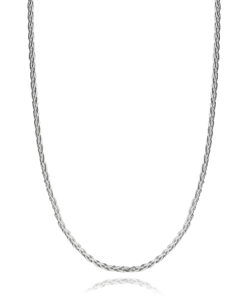 Spiga Wheat Chain - 925 Sterling Silver 1mm Italy 16"-30" Italian