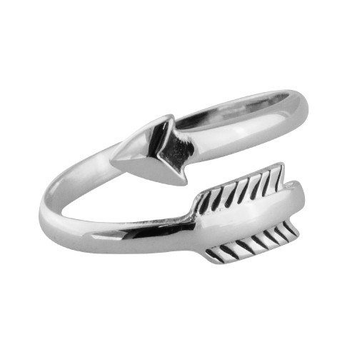 Adjustable Arrow Ring - 925 Sterling Silver