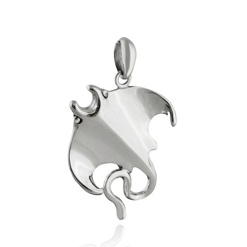 Manta Ray Pendant - 925 Sterling Silver