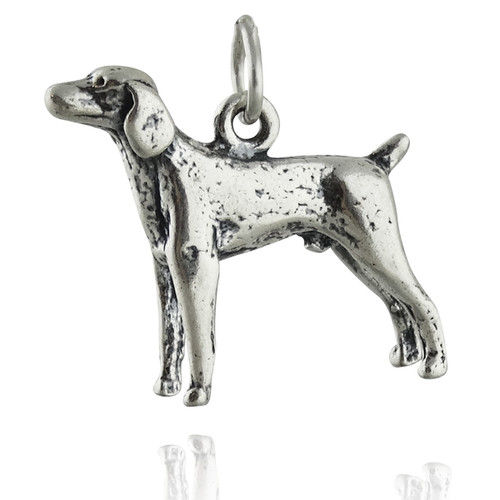 Retriever Dog Charm - 925 Sterling Silver