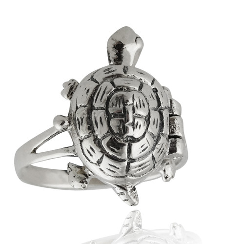 Turtle Ring Sterling Silver 12mm, 925 Silver Mandala Turtle, Turtle  Filigree Ring, Silver Filigree Ring, Lucky Protective Turtle Ring, S925 -  Etsy