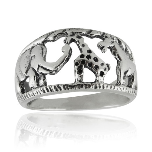 Safari Animal Ring - Sterling Silver