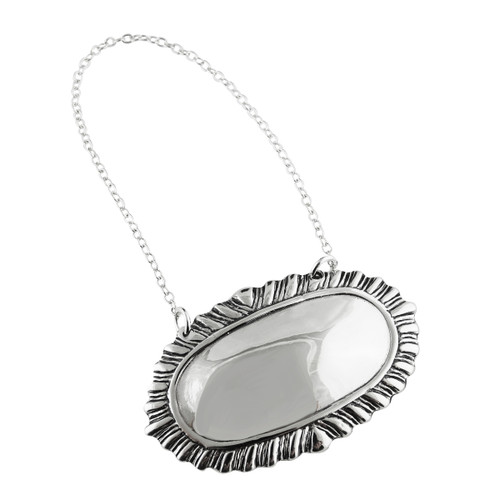 Blank Liquor Wine Decanter Bottle Label Tag - 925 Sterling Silver Blank Liquor Wine Decanter Bottle Label Tag - 925 Sterling Silver