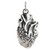 3D Anatomical Human Heart Charm Pendant - 925 Sterling Silver - Love Lifelike