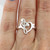 Treble Bass Clef Heart Ring - 925 Sterling Silver
