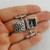 Square Celtic Trinity Knot Cuff Links - 925 Sterling Silver One Pair