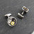 Steampunk Clockwork Cuff Links, Round - Stainless Steel