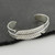 Feather Cuff Bracelet - 925 Sterling Silver  Bangle Bracelets Birds Feathers