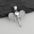 Elephant Head Pendant, CZ's - 925 Sterling Silver