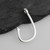 Fish Hook Pendant - 925 Sterling Silver - Large Hawaiian Memorial