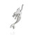 Swimming Mermaid Pendant - 925 Sterling Silver