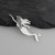 Swimming Mermaid Pendant - 925 Sterling Silver