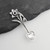 Daffodil Salt Spoon with Heart Bowl - 925 Sterling Silver Collectible Flatware