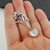 Daffodil Salt Spoon with Heart Bowl - 925 Sterling Silver Collectible Flatware