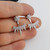 Star and Spikes Ear Jacket Earrings - 925 Sterling Silver with CZ - Posts