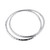Double Hammered Texture Bangle Bracelet - 925 Sterling Silver - Interlocking