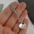Floral Salt Spoon - 925 Sterling Silver - Round Bowl Collectible Flatware