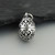 Filigree Egg Locket - 925 Sterling Silver Pendant Opens Gift Keepsake