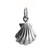 Clam Shell Charm - 925 Sterling Silver - Shell Pendant Pearl Nautical Mermaid