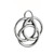 Infinite Circles Love Knot Charm - 925 Sterling Silver - Infinity Forever