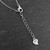 Triangle and Bar Y-Necklace - Sterling Silver