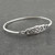 Celtic Knot Bangle Bracelet - 925 Sterling Silver - Infinity Love