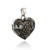 Marcasite Heart Locket with Stars - 925 Sterling Silver