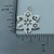 Lotus Flower w/ Coexist Symbols Charm - 925 Sterling Silver