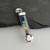 Lotus Glass Tube Chakra Pendant - 925 Sterling Silver - Colored Stones