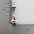 Lotus Glass Tube Chakra Pendant - 925 Sterling Silver - Colored Stones