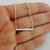 Cubic Zirconia Bar Necklace - 925 Sterling Silver - Horizontal Cubic Zirconia Bar Necklace - 925 Sterling Silver - Horizontal